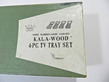 Vintage Kala Wood Tray Set New