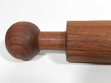 Vintage Mid Century Modern Rolling Pin Wood Wooden Teak