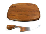 Dansk Teak Tray With Vivianna Torun Hube Knife