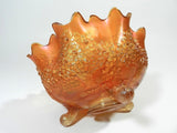 Fenton Iridescent Carnival Glass Bowl Footed