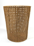 Waste Paper Basket Woven Cane