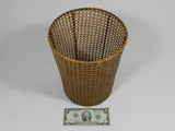 Waste Paper Basket Woven Cane