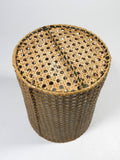 Waste Paper Basket Woven Cane