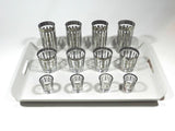 Vintage Double Old Fashioned Tumbler Glasses Set Of 12