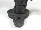 Vintage Medieval Gothic Candle Holder Hand Carved Wood