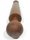 Vintage Mid Century Modern Rolling Pin Wood Wooden Teak
