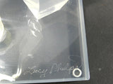 Lucite Acrylic Sailboat Sculpture Signed