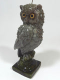 Vintage Owl Sculpture Candle New