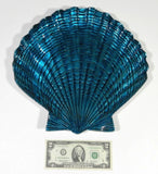 New Shell Scallop Bowl Serving Plate Ocean Blue Aluminum