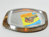 Nordic Sizzler Server Plate Platter Walnut