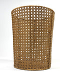 Waste Paper Basket Woven Cane