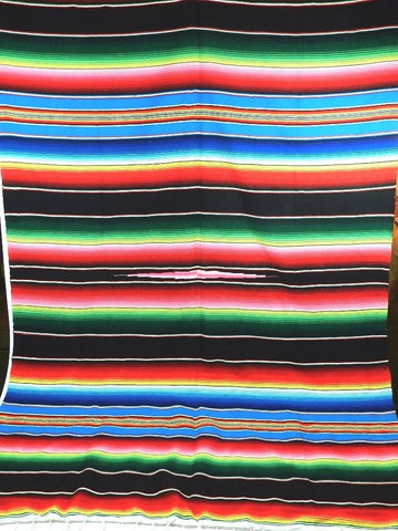 Saltillo Serape Blanket Mexican Throw 80" X 74"