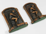 Bookends The Thinker Cast Metal Pair