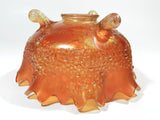 Fenton Iridescent Carnival Glass Bowl Footed