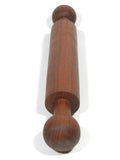 Vintage Mid Century Modern Rolling Pin Wood Wooden Teak