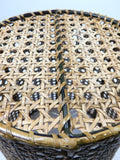 Waste Paper Basket Woven Cane