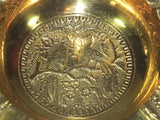 Vintage Incense Oil Burner Lamp India Bronze Brass Ashtray