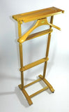 Suit Clothes Valet Butler Caddy Wardrobe Coat Hanger Wood