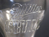 Miller Pilsner Beer Glasses Set Of 8