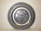 Bicentennial Pewter Collector Plate Eagle USA 1776 - 1976