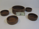 Teak Salad Bowl Set Mid Century Modern