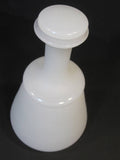 White Milk Glass Bottle
