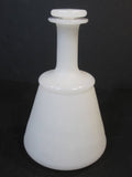 White Milk Glass Bottle