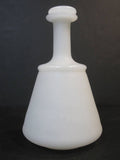 White Milk Glass Bottle
