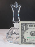 Crystal Glass Perfume Bottle With Stopper Dispenser