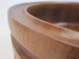 Vintage Teak Bowl Mid Century Modern Scanform
