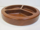 Divided Teak Bowl Modern