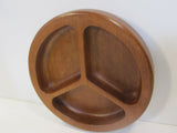 Divided Teak Bowl Modern