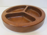 Divided Teak Bowl Modern