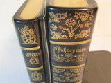Shakespeare Bookends Ceramic Pair