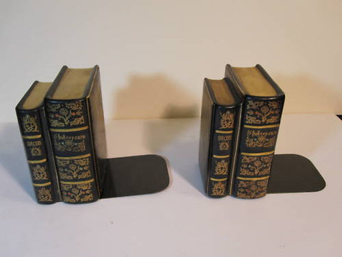 Shakespeare Bookends Ceramic Pair