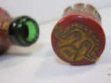 Vintage Liquor Bottle Leather Wrapped