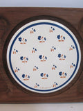 Teak Tray With Glass Dome