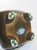 Mid Century Modern Brown Ceramic Lamp