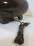 Mid Century Modern Brown Ceramic Lamp
