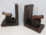 Cannon Bookends Wood