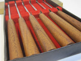 Vintage Mid Century Modern Teak Forks Fondue Sticks Stainless Japan