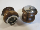 Wood Salt Shaker Pepper Mill Grinder Mid Century Modern