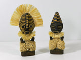African Rain God Water Spirit  Wood Folk Art Figurine