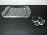 Lucite Acrylic Serving Tray With Bowl