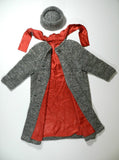Vintage Womens Sweater Coat Wool Gray Small Medium