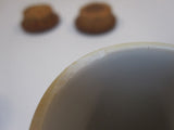 Vintage Salt & Pepper Shaker Ceramic Wood Tray Japan