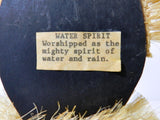 African Rain God Water Spirit  Wood Folk Art Figurine