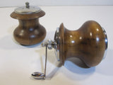 Wood Salt Shaker Pepper Mill Grinder Mid Century Modern