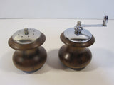 Wood Salt Shaker Pepper Mill Grinder Mid Century Modern