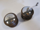 Wood Salt Shaker Pepper Mill Grinder Mid Century Modern